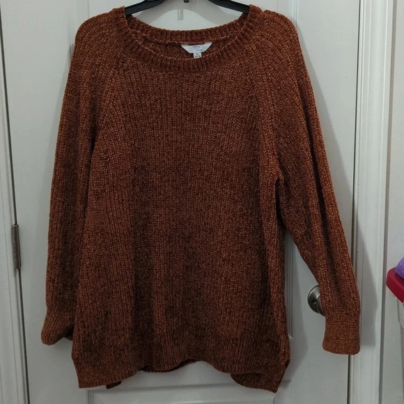 Time and Tru Women's Textured Hi-Lo Sweater - Picture 3 of 8